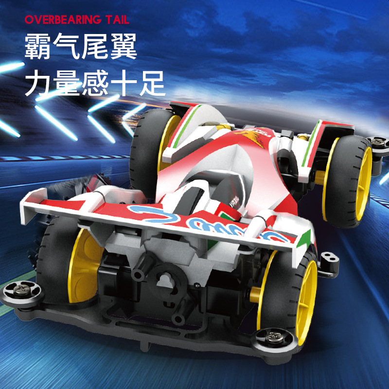 New Childhood 4WD Model Whirlwind Charge Racing Race Children Boys Assembled Toy Car Birthday Gift