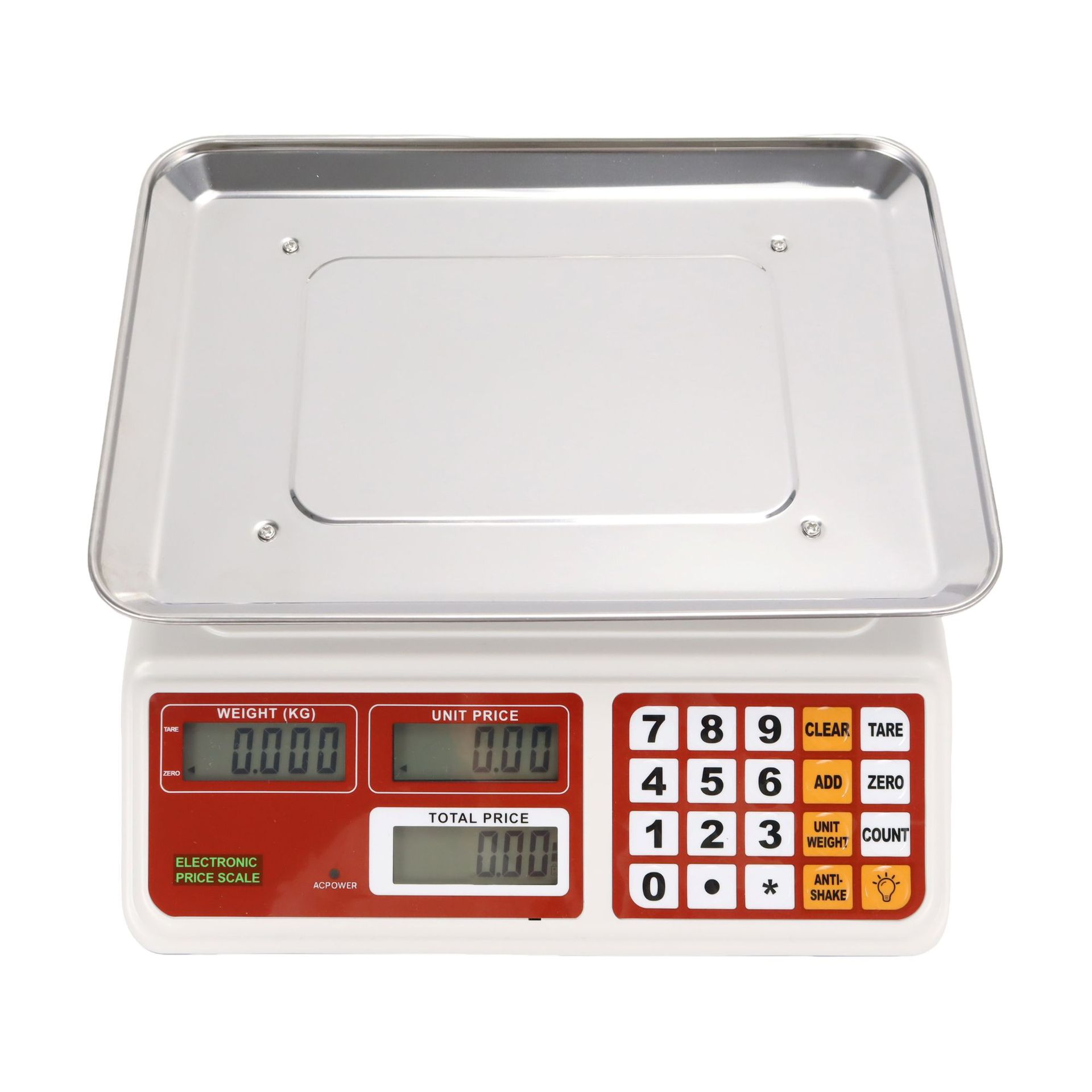New 30kg Rechargeable Double-Sided Display Digital Pricing Scale Commercial Small Precision Digital Scale for Vegetable Selling and Weighing Level