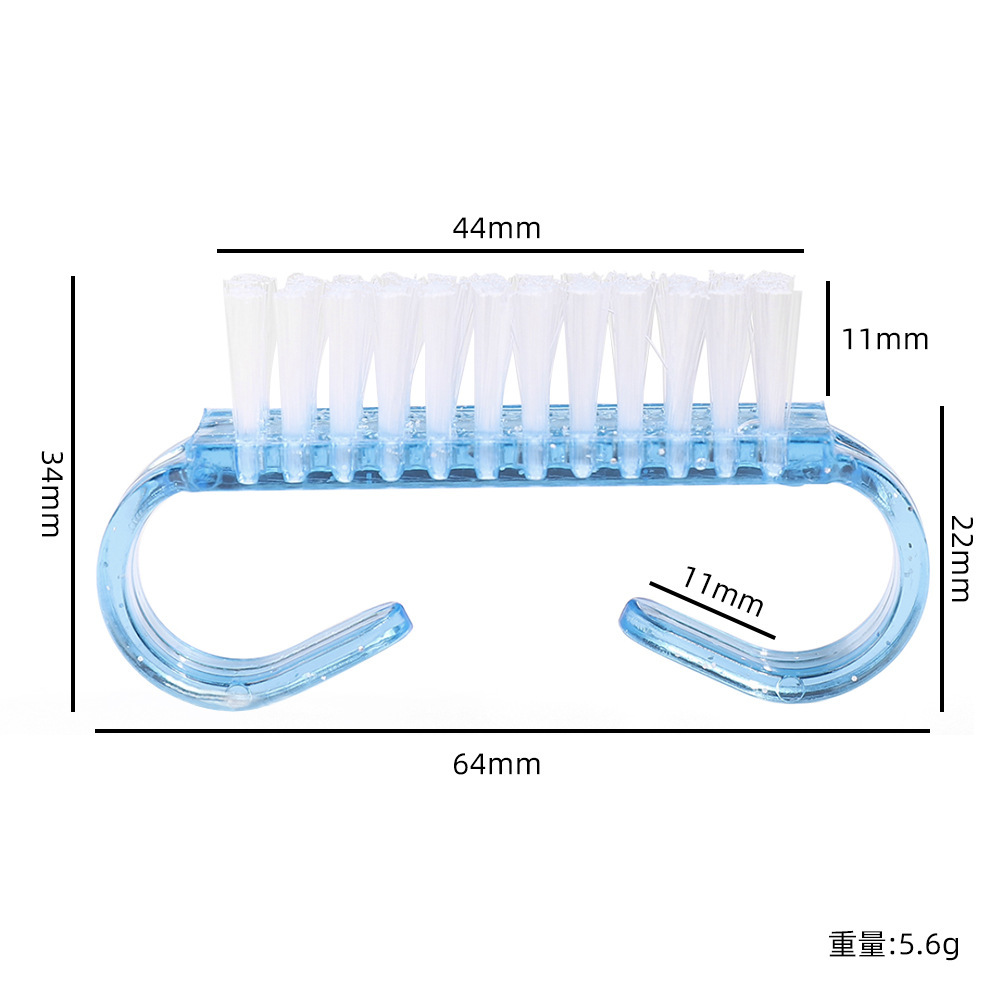 Nail art cleaning tools horn brush translucent nail brush hard dust brush small size horn brush to remove dust