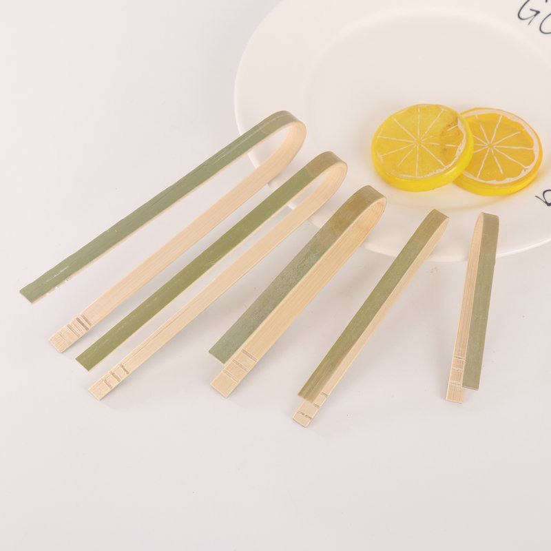 Bamboo U-Shaped Food Clip Anti-Hot Hand Baking and Pastry Lasting Food Bamboo Clip for Outdoor Use