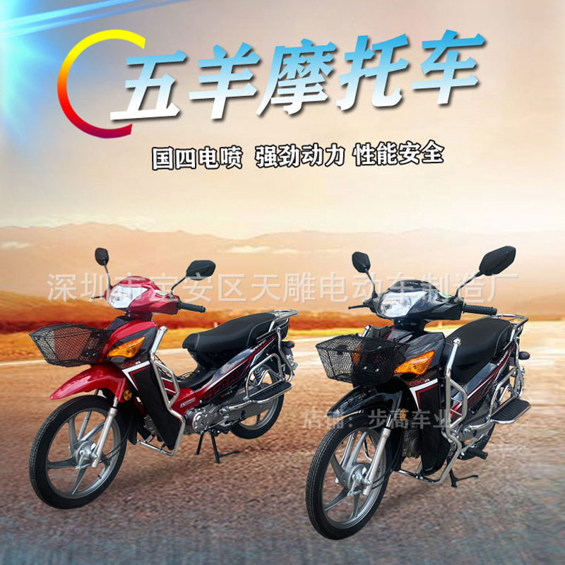National four EFI Wuyang Mighty Wang Bending Beam Motorcycle Moped Fuel Saving 110CC Brand Fuel Car for Men and Women
