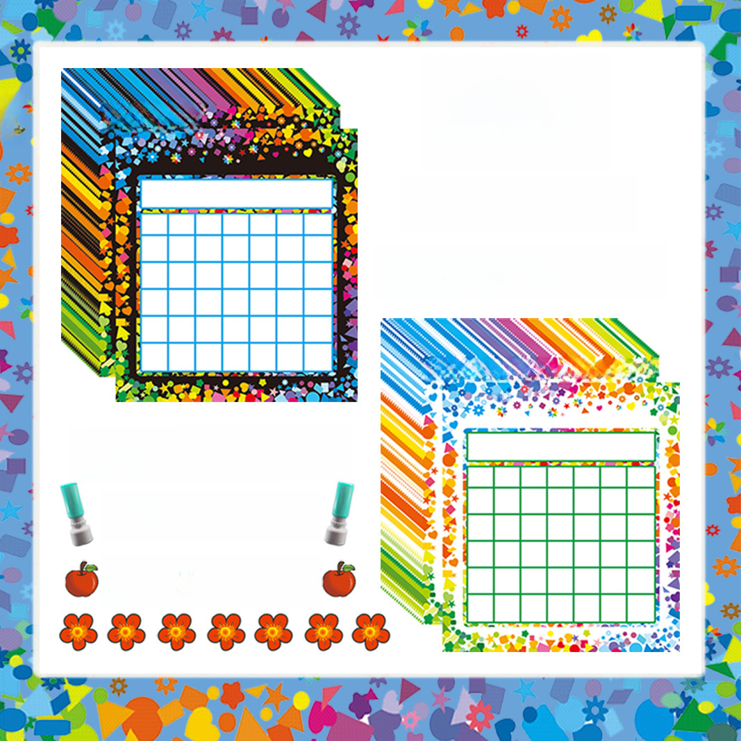Wholesale Customized Amazon Cross-border Student Classroom Incentive Chart Children's Sticker Chart Classroom Teaching Incentive Table