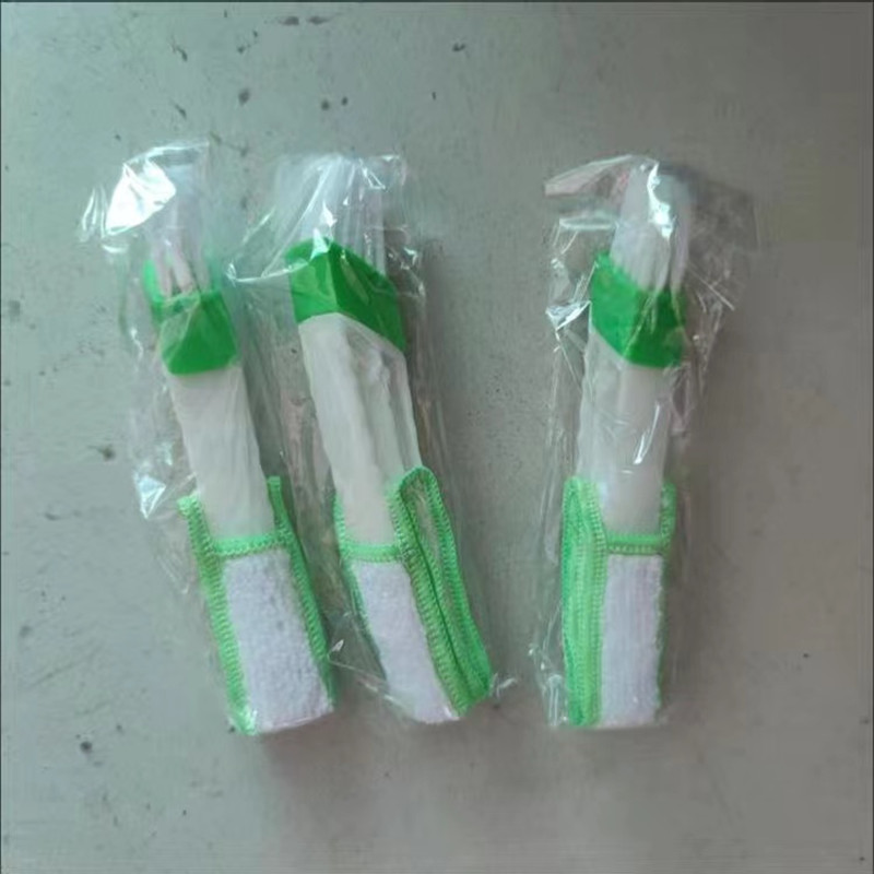 Car air conditioner air outlet double-headed brush gap brush car dust cleaning tool soft hair angel brush artifact