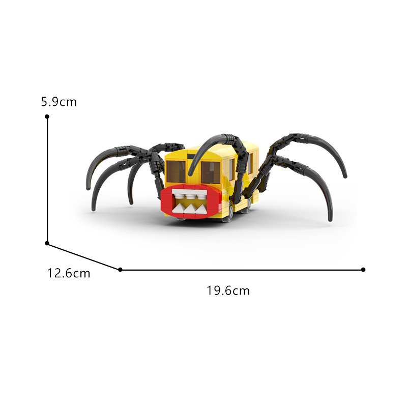 MOC building blocks compatible with Lego peripheral hand-made Charles Train EXE mutation game Spider train model