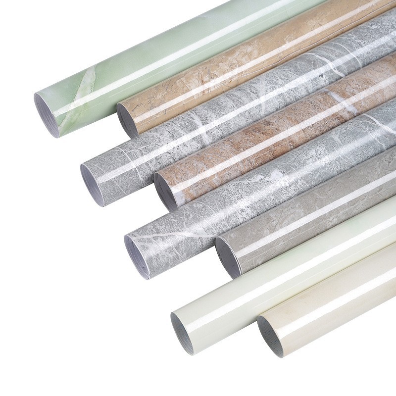 PET High Temperature High Glow Cabinet Door Stove Surface Furniture Refurbishment Protective Film Kitchen Self-adhesive Sticker Anti-oil Shiny Surface