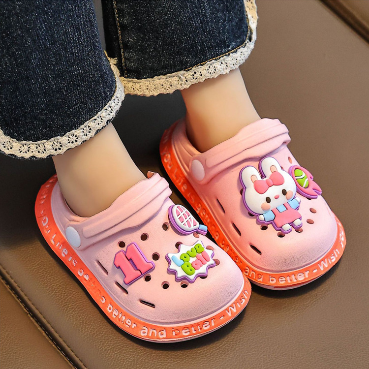 EVA Children's Cave Shoes Boys Cartoon Indoor Baotou Children's Slippers Non-slip Soft Bottom Girls' Summer Sandals