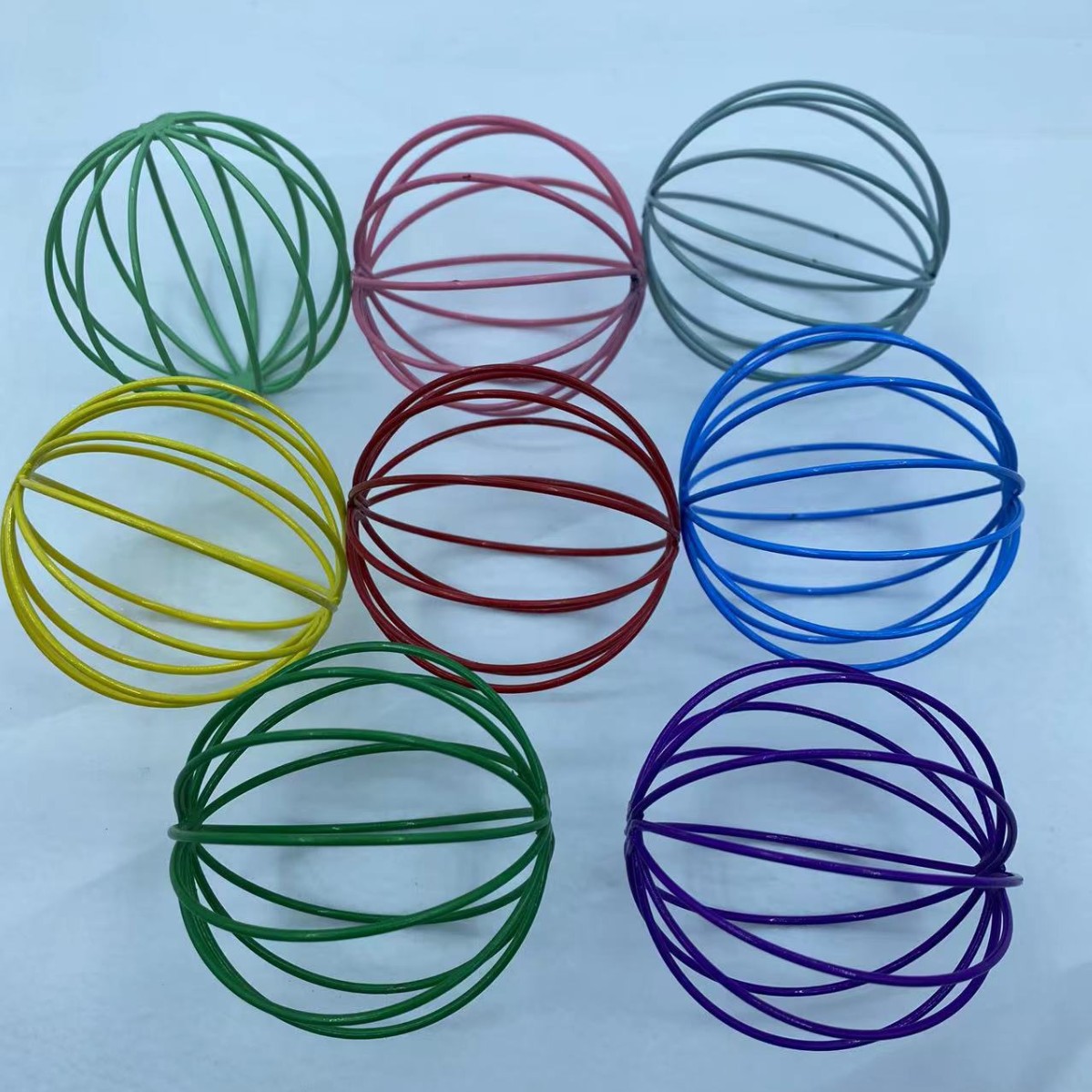 Cage mouse cage handmade steel wire iron ball pet cat toy factory direct color can be set