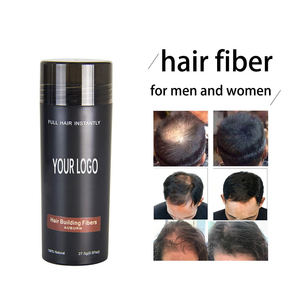 Cross-Border Top Hair Fiber Powder 27.5g Windproof Disposable Thickening Hair Fiber Hairline Filling Hairdressing Powder