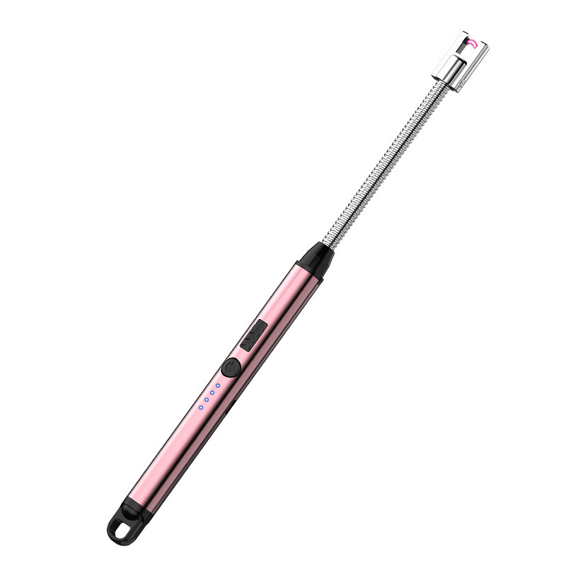 New USB Arc Charging Pulse Ignition Gun Visible Power Resistance Strong Wind 360 Degree Rotating Kitchen Igniter
