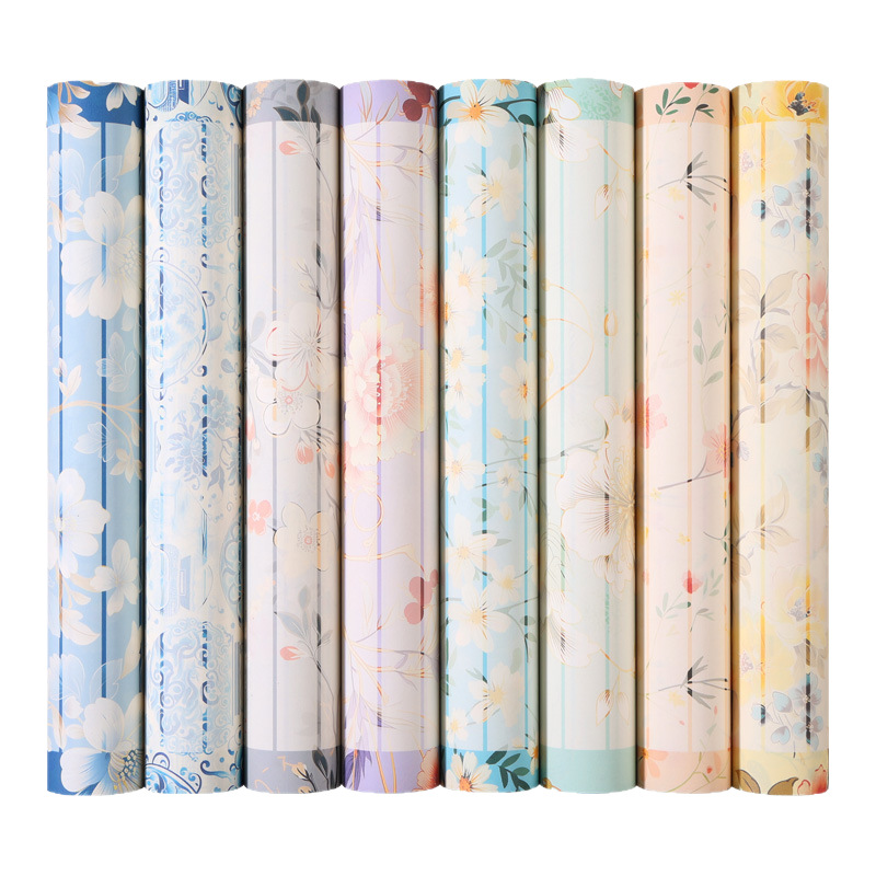 Factory Direct Source Yanya Rice Paper Batik Long Roll Semi-Cooked Small Regular Script Medium Regular Script Calligraphy Special Paper