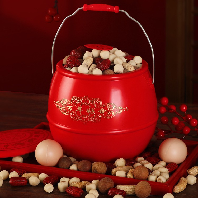 Dowry Red Bucket Wedding small size Toilet