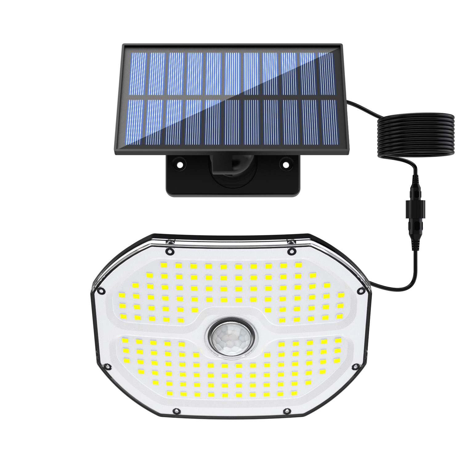 Solar Split Single-Head Wall Lamp Garage Lighting Street Lamp Home Outdoor Waterproof Human Body Sensor Wall Garden Lamp