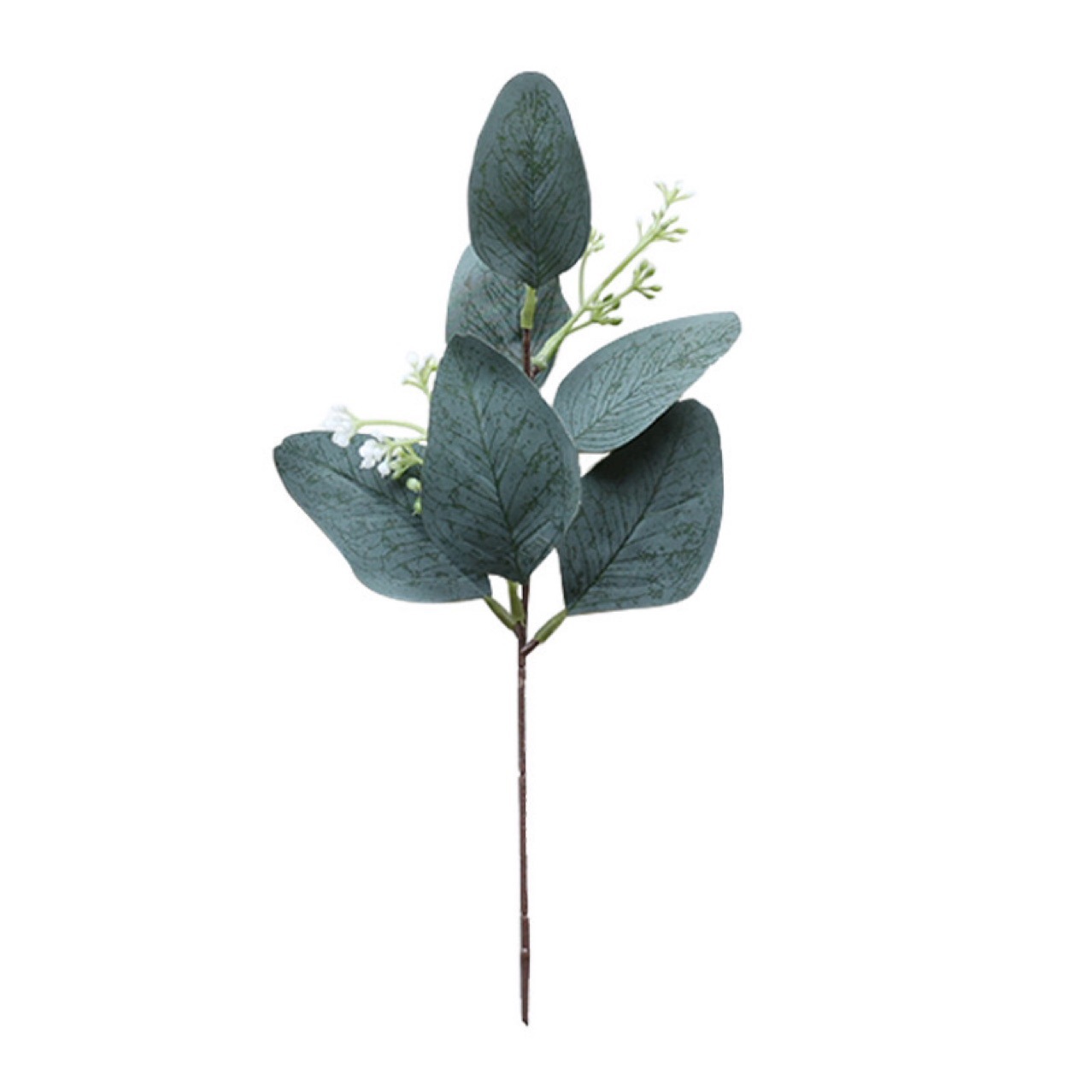 Cross-border specially for eucalyptus leaf with fruit money leaf single branch flower arrangement eucalyptus leaf plant simulation fake flower living room pendulum
