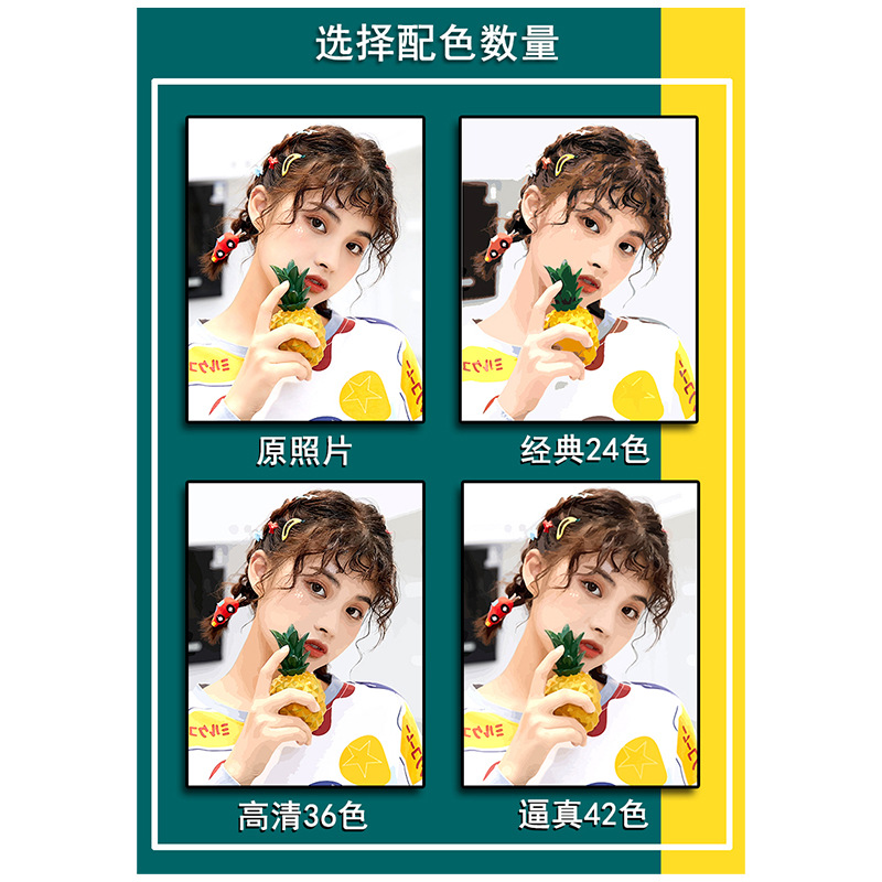 Photo Private Oil Painting to Set diy Digital Oil Painting Custom Factory Amazon Filled Foreign Trade One Piece