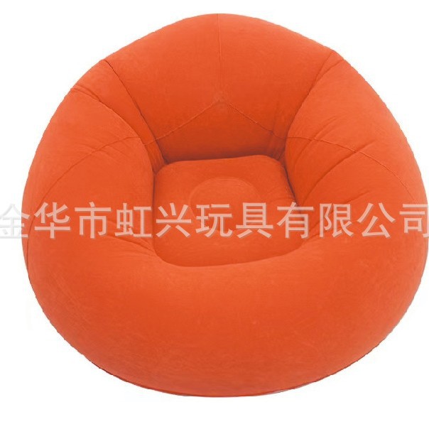Flocked Single Inflatable Lazy Sofa Bean Bag Shaped Sofa Foldableable Lazy Sofa Single Inflatable Ball Sofa