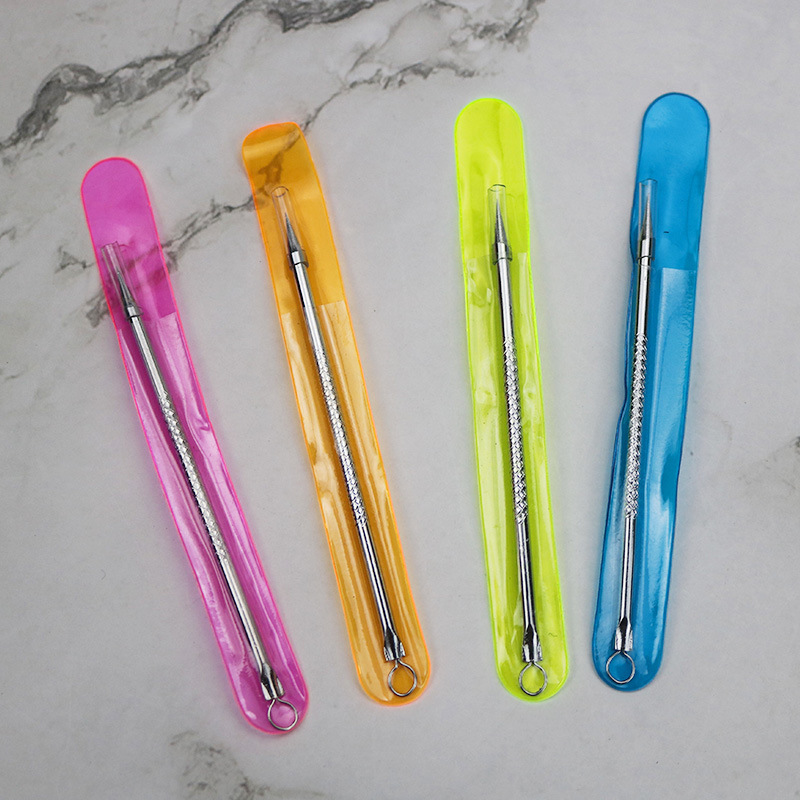 Профессиональная 8 см игла из нержавеющей стали с зеркальным покрытием для удаления акне, портативная игла для акне 12 см