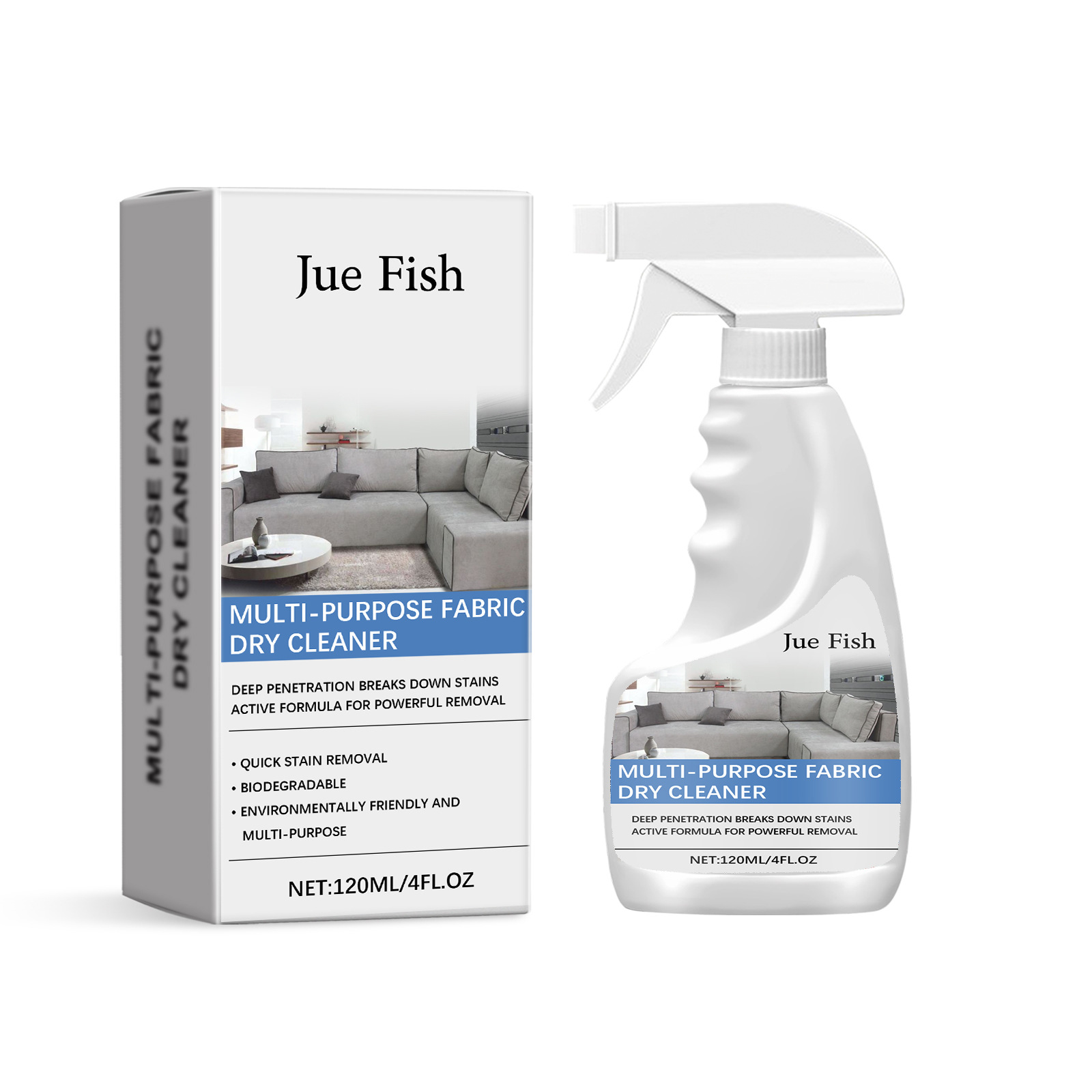 JUE FISH Fabric Sofa Cleaner Household Living Room Sofa Fabric Universal Household Cleaning Stain Cleaner