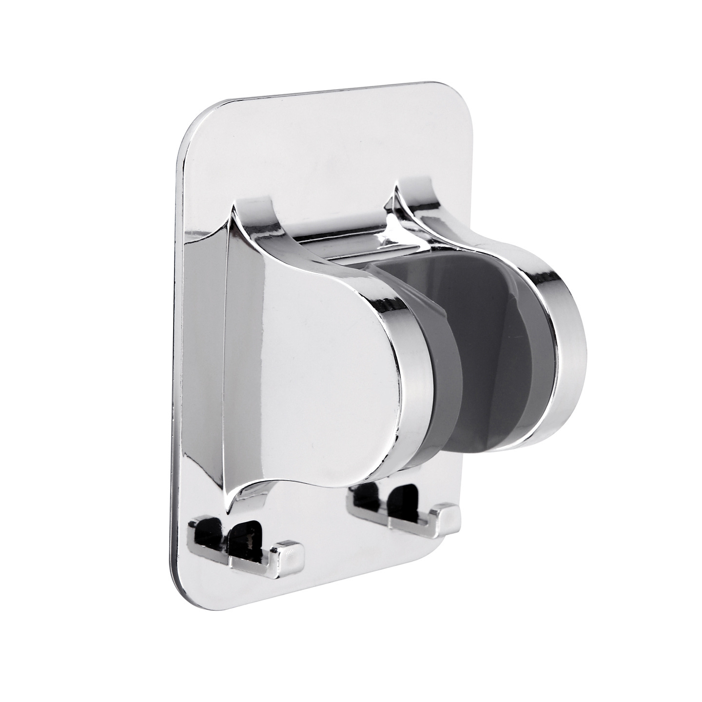 Abs Shower Bracket No-Drill Shower Hook Base Shower Head Holder Hanging Accessory Adjustable