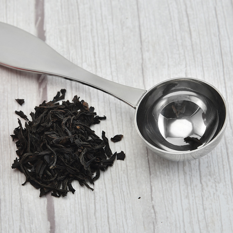 Factory Direct Sales Stainless Steel Measuring Spoon Coffee Spoon Teaspoon Seasoning Spoon Tea Accessories Multi-Functional Tea Spoon Measuring Spoon Powder Spoon