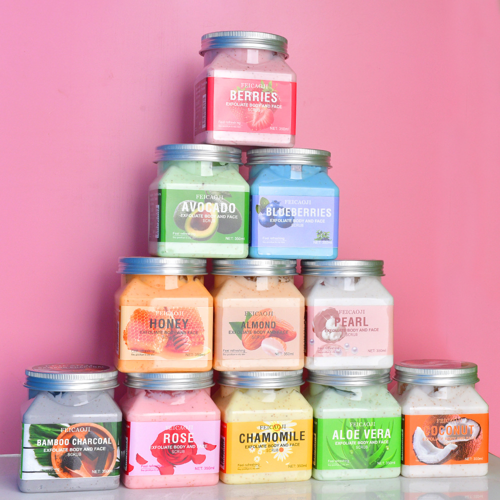 Скраб Feicaoji 350мл, мягкий отшелушивающий скраб для кожи