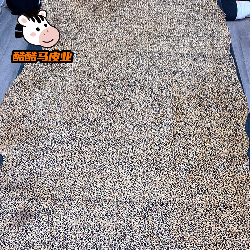 Manufacturer Supplies Leopard Print Horse Hair, Zebra Print Horse Hair Fabric, Real Leather, Printed Horse Hair Leather Luggage Leather