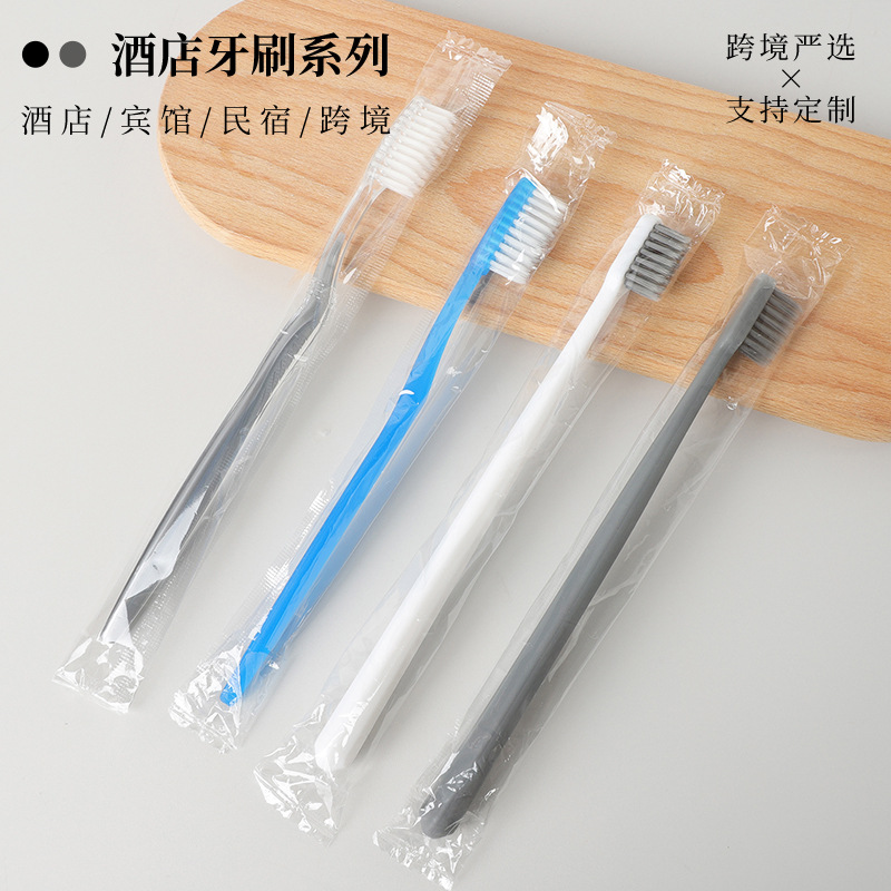 Одноразовые зубные щетки с мягкой щетиной для гостиниц, туалетные принадлежности для гостевых домов, оптовая продажа популярных зубных щеток