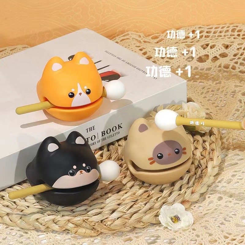 Маленькая деревянная рыбка для снятия стресса милый деревянный игрушка для снятия стресса эмоциональная стабильность