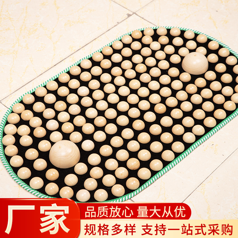 Log Foot Massage Mat Wholesale Gifts Health Foot Massage Mat Plantar Fingers Solid Wood Carpet