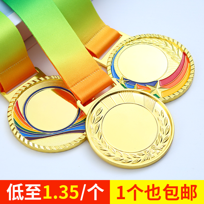 Универсальные спортивные металлические медали, бронзовые марафонские медали, индивидуальные медали с логотипом