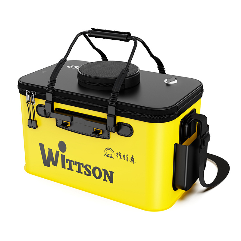 Fishing Bucket Fish Box Fish Bucket Fish Protection Bucket EVA Folding Fishing Box Thickened Bucket Fish Bucket Fishing Gear Supplies Outdoor