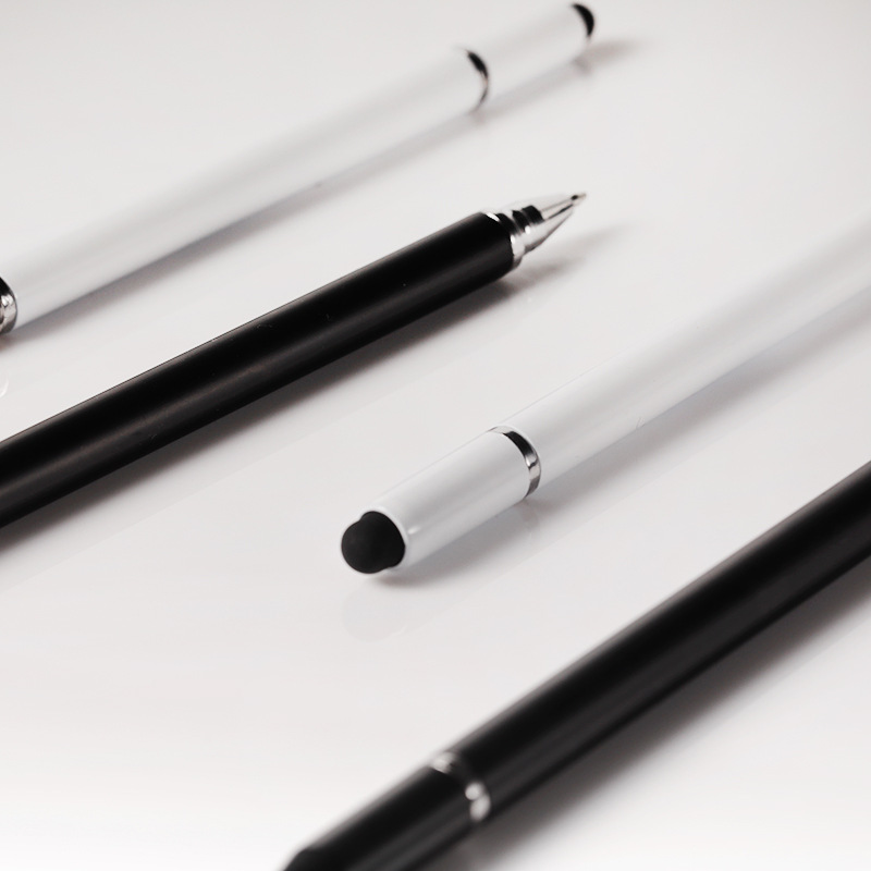 Capacitance pen three-in-one ipad touch screen pen mobile phone tablet for Apple Huawei silicone head anti-touch stylus