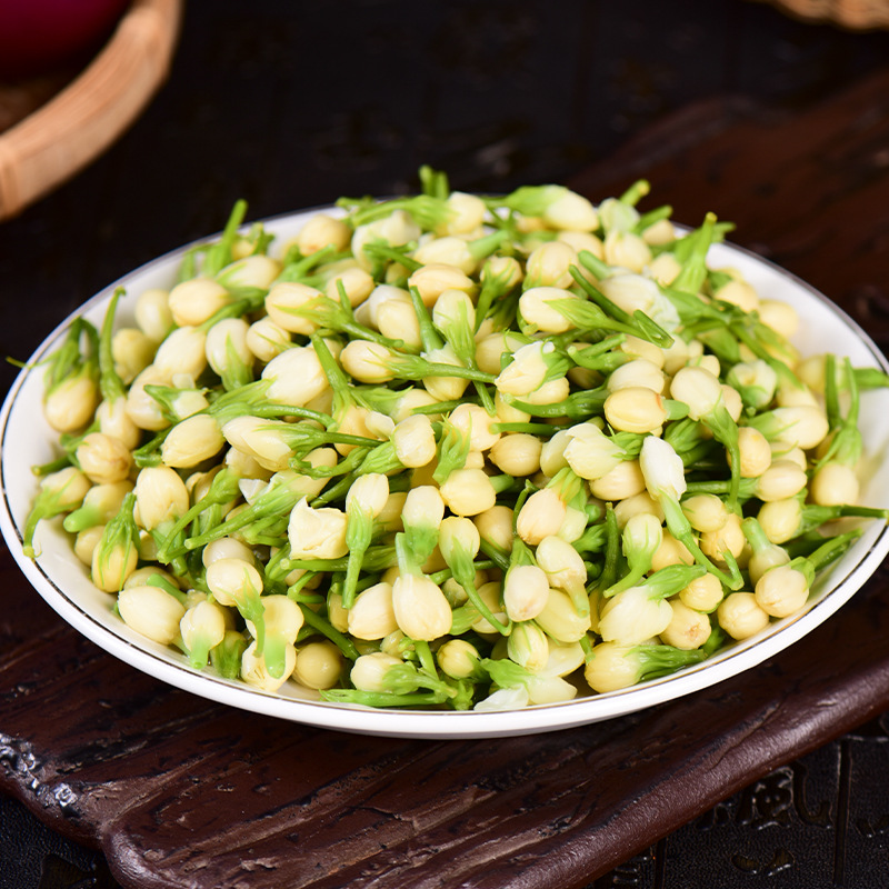 Yunnan Jasmine 1Kg/Bag Salted Soaked in Water to Preserve Fresh Jasmine Wildflowers Stir-Fried Vegetables Stir-Fried Eggs Cold Salad Special Dishes