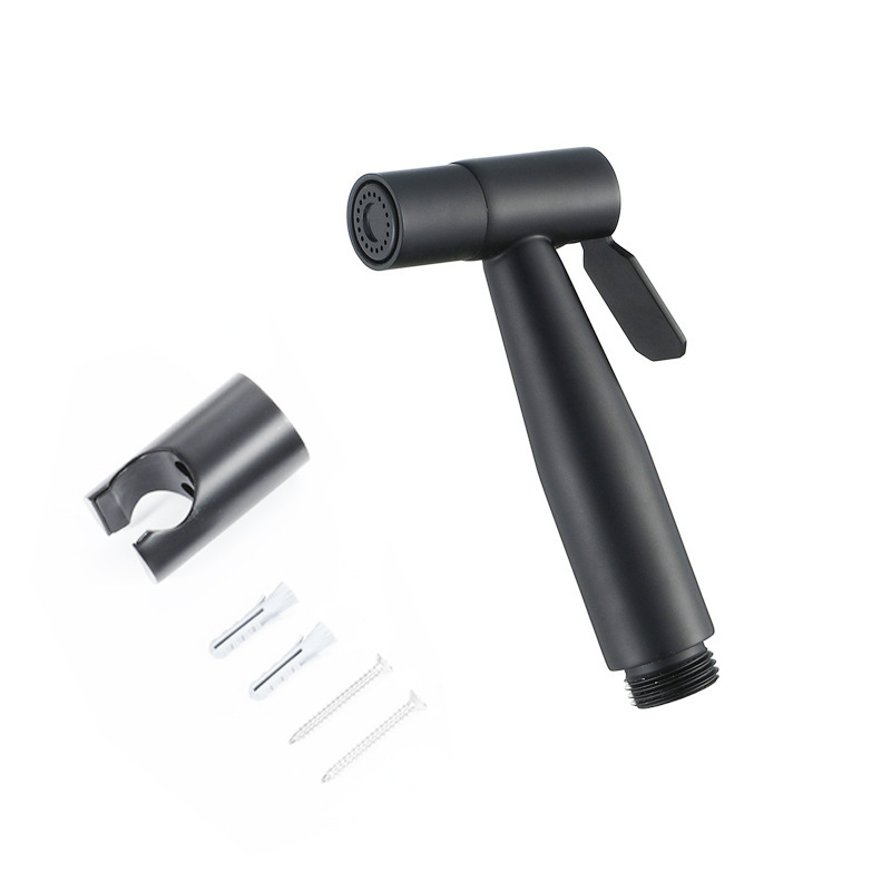 304 black toilet accessory spray gun suit 304 stainless steel Women's cleaner bathroom Flushing booster nozzle