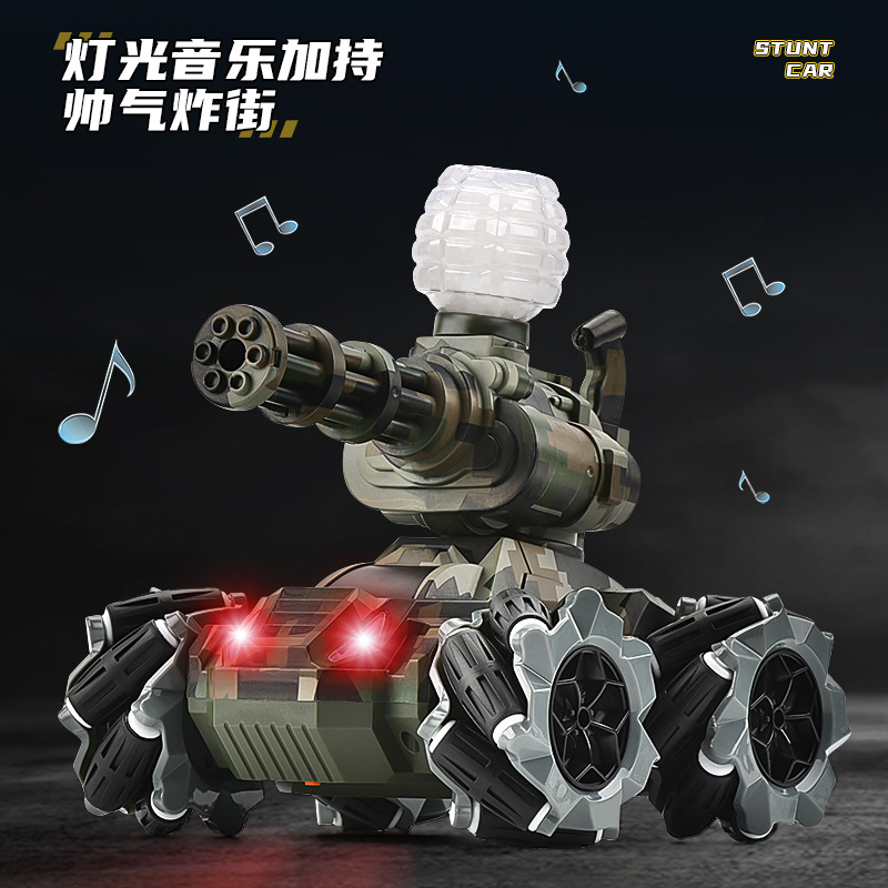 New Gesture Remote Control Car Super Water Bomb Battle Tank Toy Rechargeable Spray Off-Road Mecha Racing Car