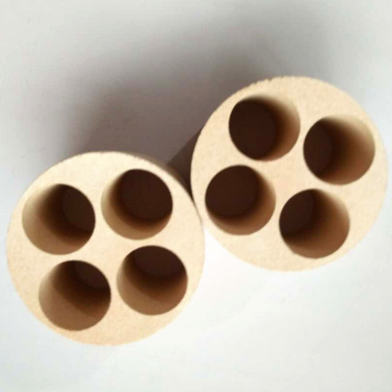 Four-Hole Magnesium Oxide Ring Diamond Synthetic Accessories Super Hard Material Insulation Synthetic Accessory Components 43.9*15.2*9