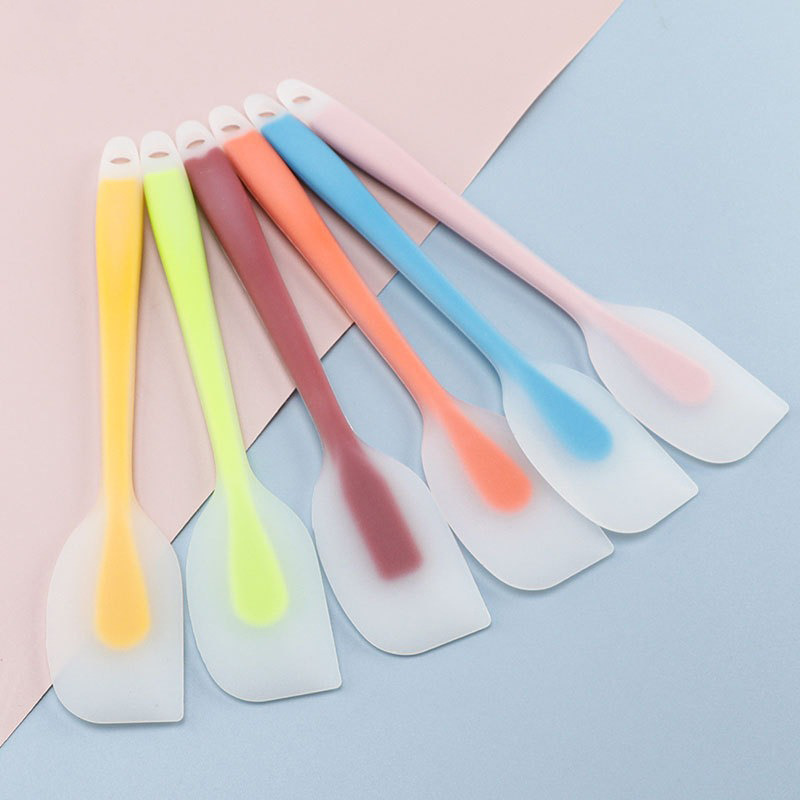 Scraper Translucent Silicone Scraper Integrated Semi-permeable Silicone Scraper Cream Scraper Blade Cake Spatula Baking Tool