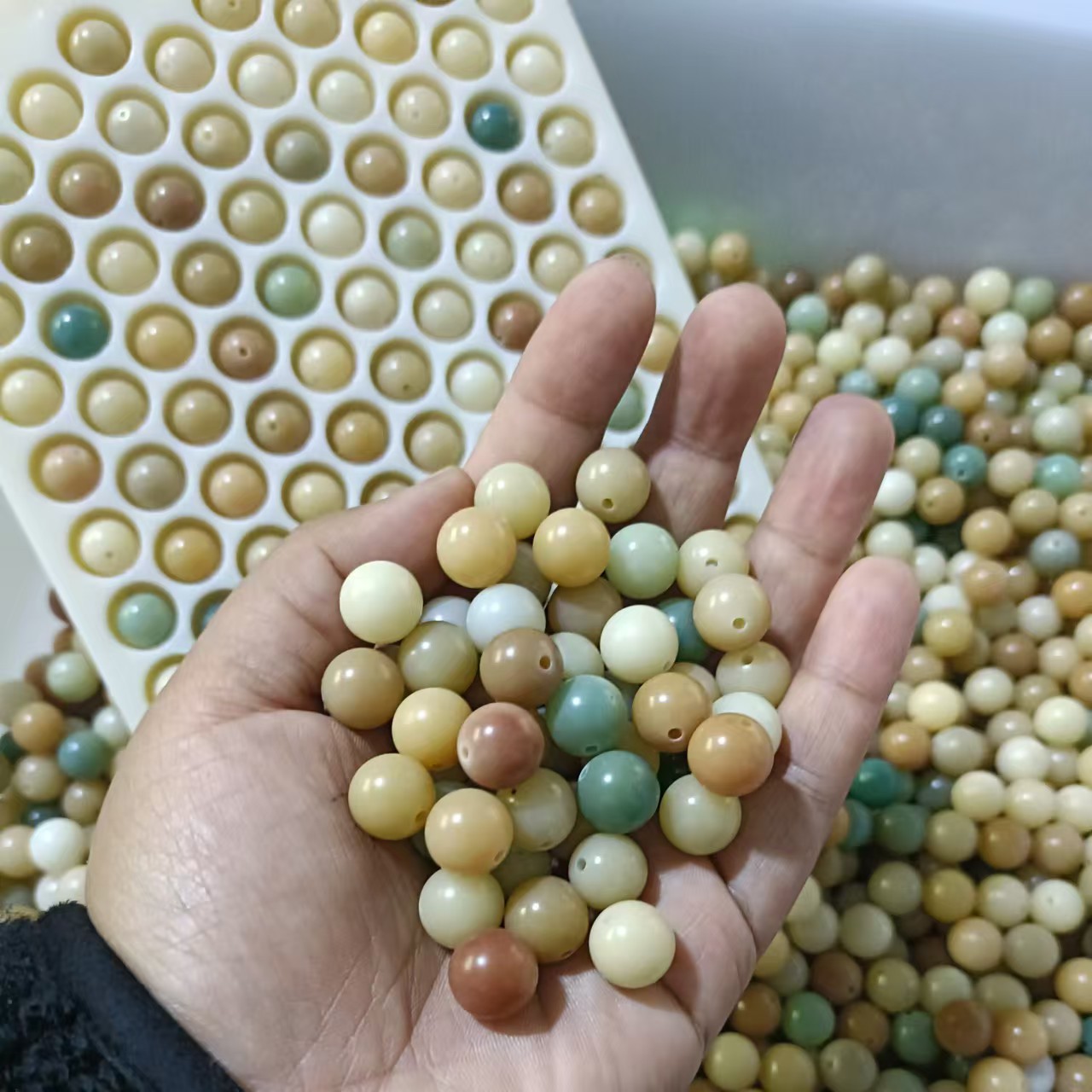 11.5mm Natural Bodhi Loose Beads, Weathered Yin Skin Round Beads, Multi-Treasure Buddha Beads, Prayer Beads, Handheld Cultural Play Items, Bodhi Loose Beads Wholesale