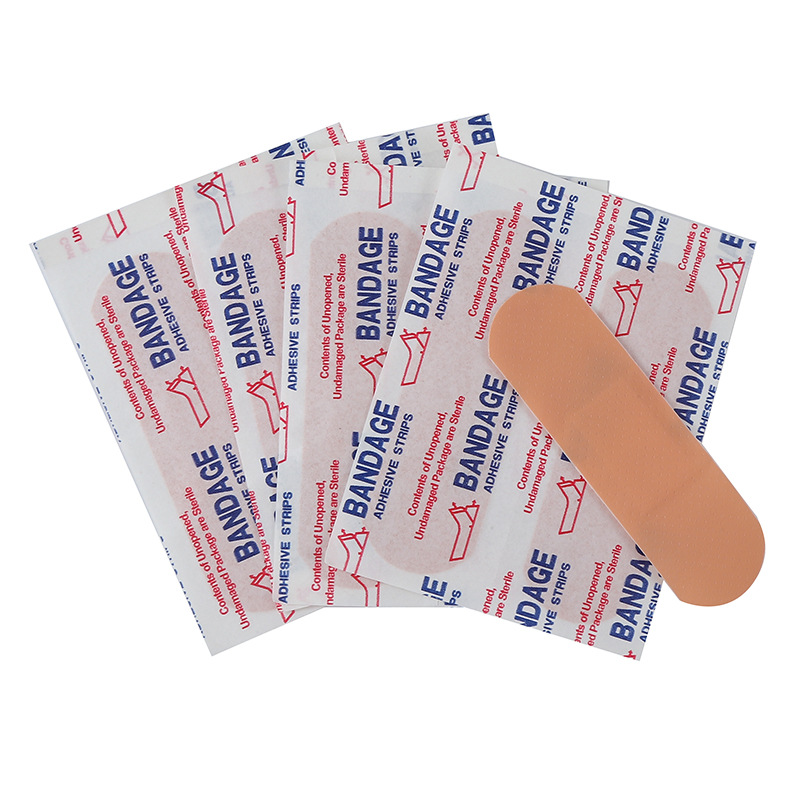 Cross-border Hot Selling Band-Aid Accessories First Aid Kit Accessories Foreign Trade English Band-Aid Waterproof Breathable PE Hemostasis