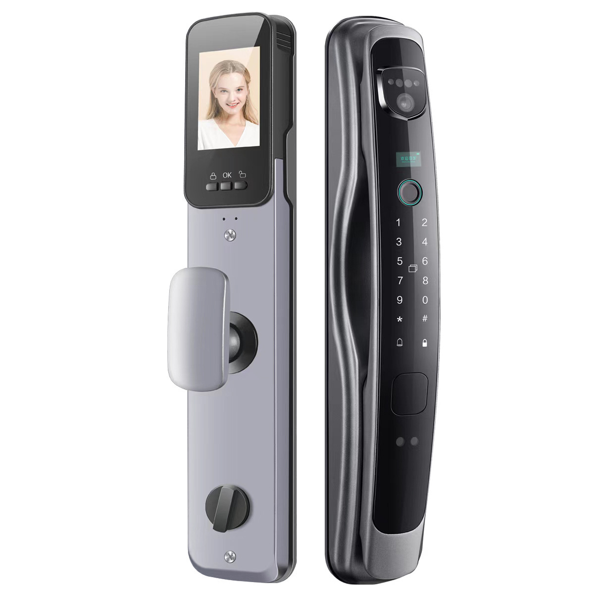 Face Recognition Palm Vein Fingerprint Lock Fully Automatic Visual Smart Password Lock Home Anti-Theft Door Smart Lock Manufacturer