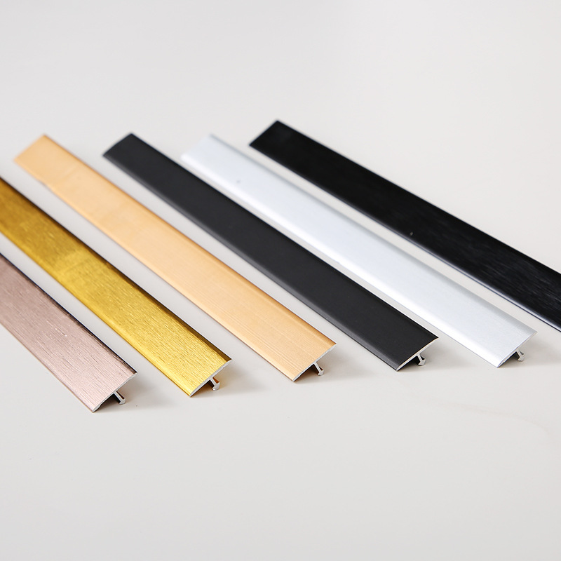 Aluminum Alloy Line Edge Strips, Ceiling Titanium Decorative Strips, T-Shaped Decorative Strips, Background Inlaid Edge Metal Strips