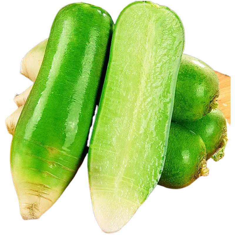 Фруктовые редьки из Вэйфаня, Шаньдун, прямая доставка с места происхождения, зеленая редька с бесплатной доставкой, сезонный дропшиппинг фруктовой редьки