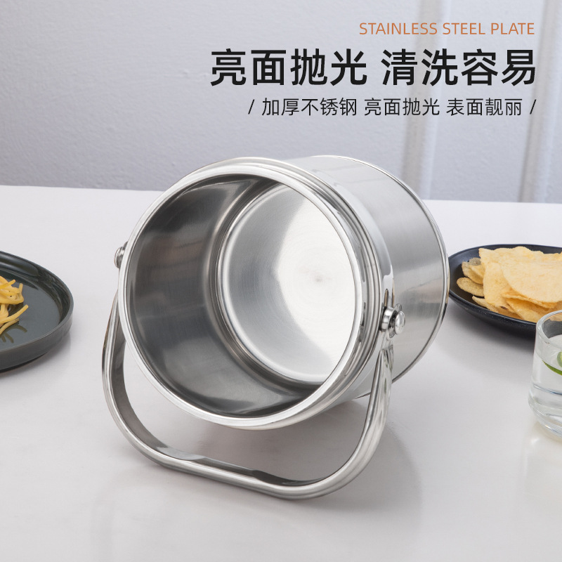 Stainless Steel Insulation Pot Drum Vacuum Lunch Barrel Rice Basket Large Capacity 2/3 Layer Lunch Box Student Work Lunch Box