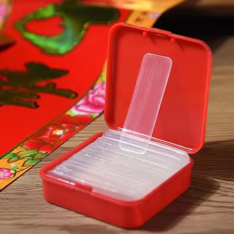 Spring Festival Couplets Are Pasted with Traceless Transparent and Residue-Free Couplets, Special Double-Sided Adhesive Stickers, Boxed Double-Sided Stickers with Strong Stickiness