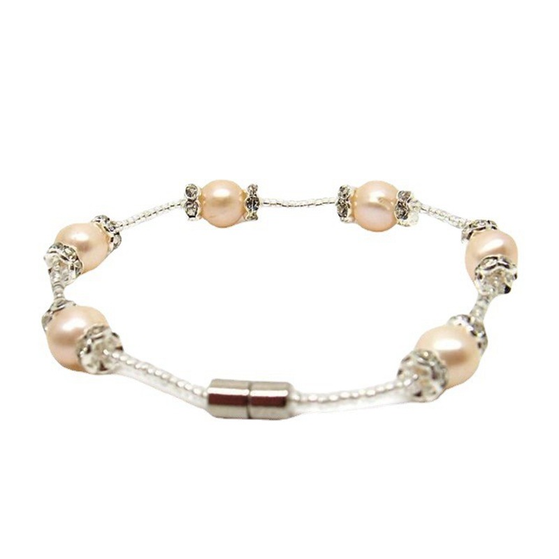 Convenient Magnet Buckle Bracelet Korean Fashion New Pearl Jewelry Real Show Freshwater Pearl Bracelet Chain