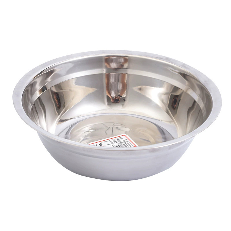 Stainless Steel Soup Pot Household Egg-beating and Wash Pot Canteen Meal Pot Kitchen Dice Small Pot Vegetable Washing Multi-purpose Pot