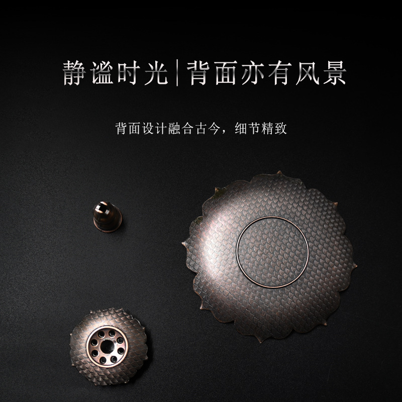 Sanbao lotus incense incense burner incense plate creative gourd incense plate line incense burner incense holder