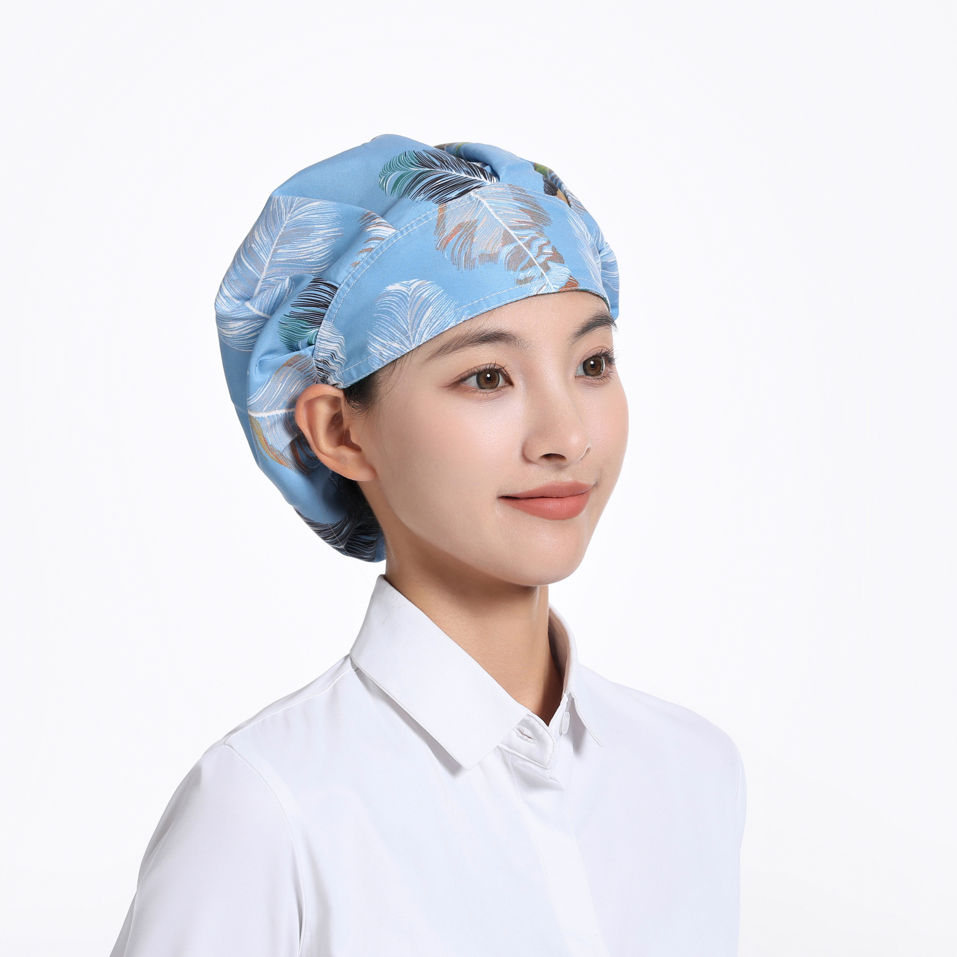 Breathable food work hat bag hair cooking oil smoke restaurant chef hat health home nurse dust cap