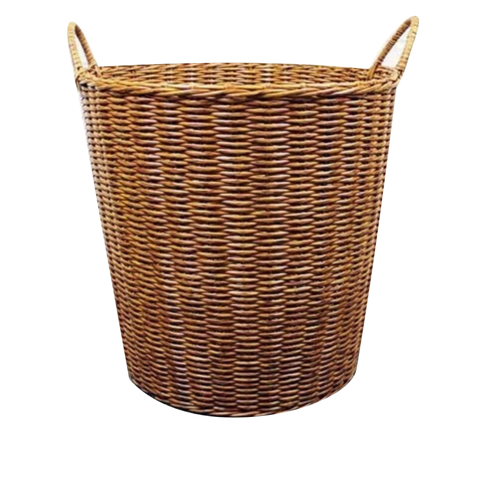 Plastic Dirty Clothes Basket Hand-Woven Frame Clothes Laundry Basket Household Rattan Toy Storage Basket
