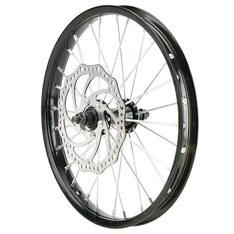 Bicycle disc brake ring mountain bike steel ring aluminum ring 16/18/20-inch children's bicycle bicycle front wheel rear wheel hub