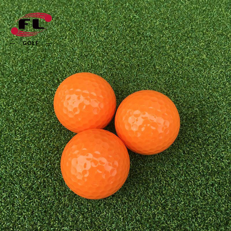 Bolixi Sports Manufacturer Direct Sale Colorful Golf Balls Colorful Double-Layer Golf Practice Balls Available in Twelve Colors